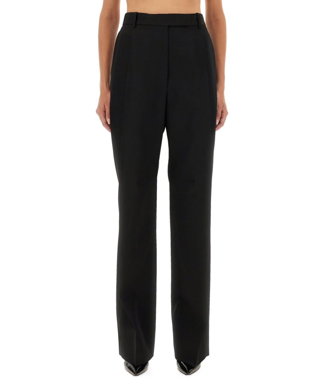 TOM FORD Черные шерстяные прямые брюки, фото 2
