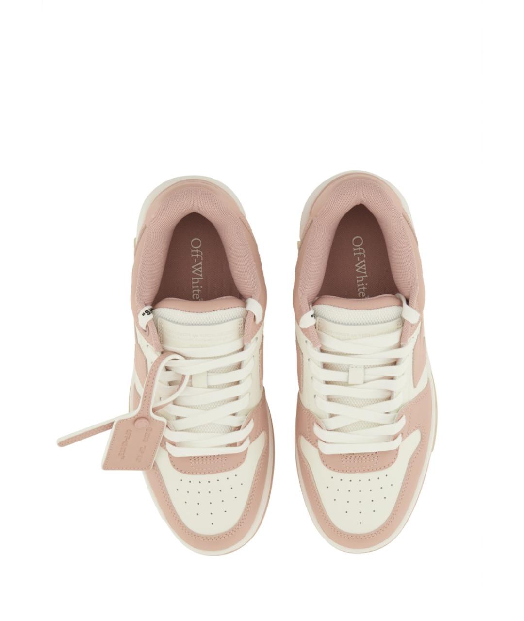 OFF-WHITE Розовые синтетические кроссовки, фото 2
