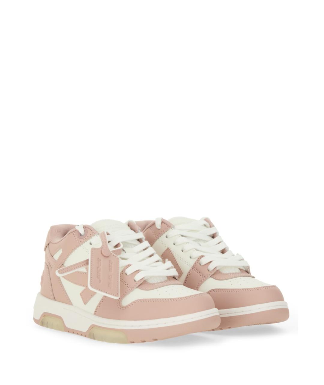 OFF-WHITE Розовые синтетические кроссовки, фото 3