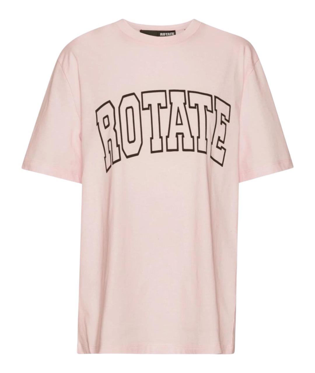 ROTATE Розовая хлопковая футболка, фото 1