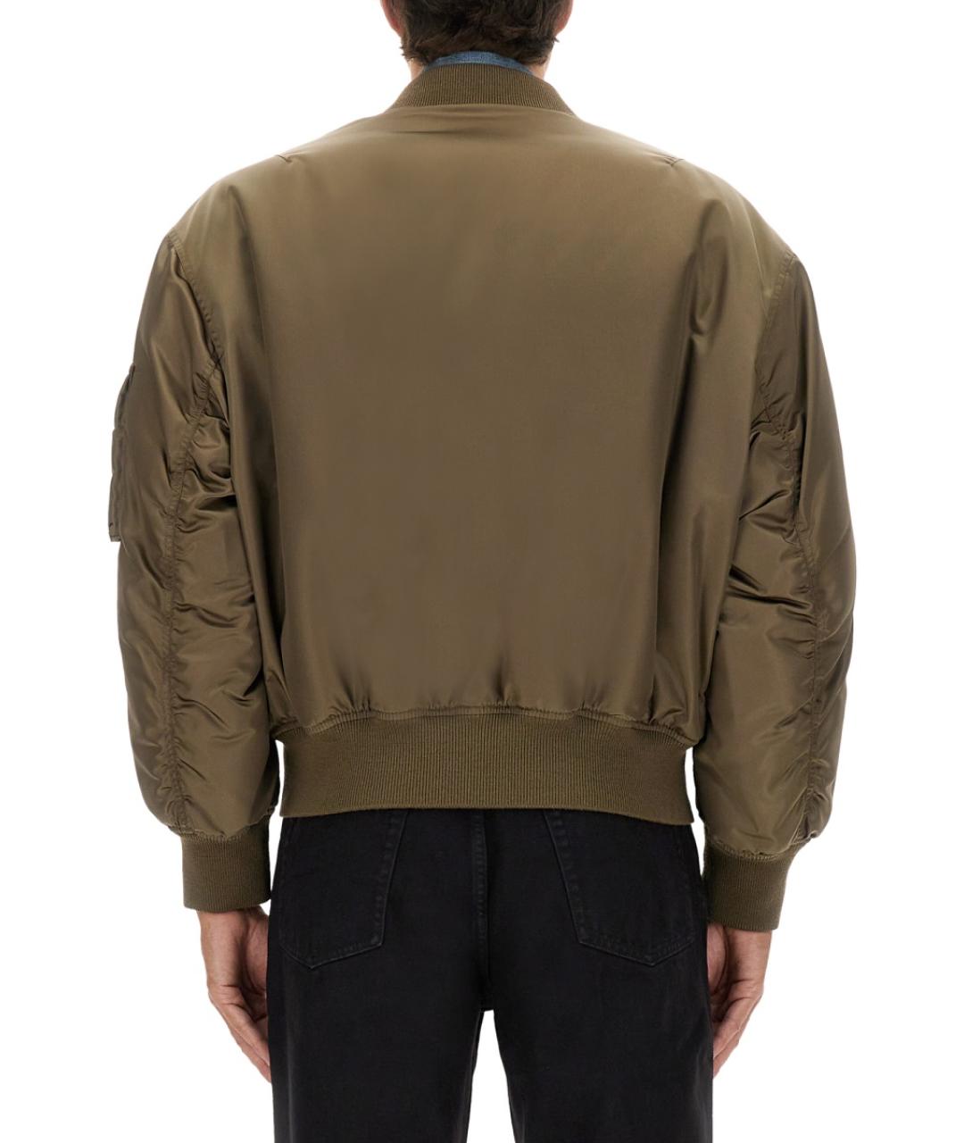 SAINT LAURENT Хаки полиамидовая куртка, фото 4