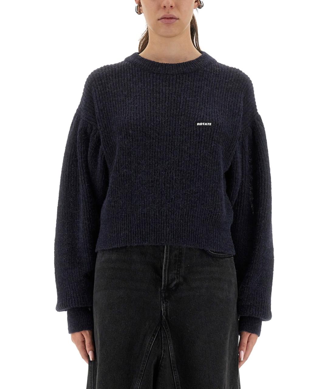ROTATE Синий шерстяной джемпер / свитер, фото 5