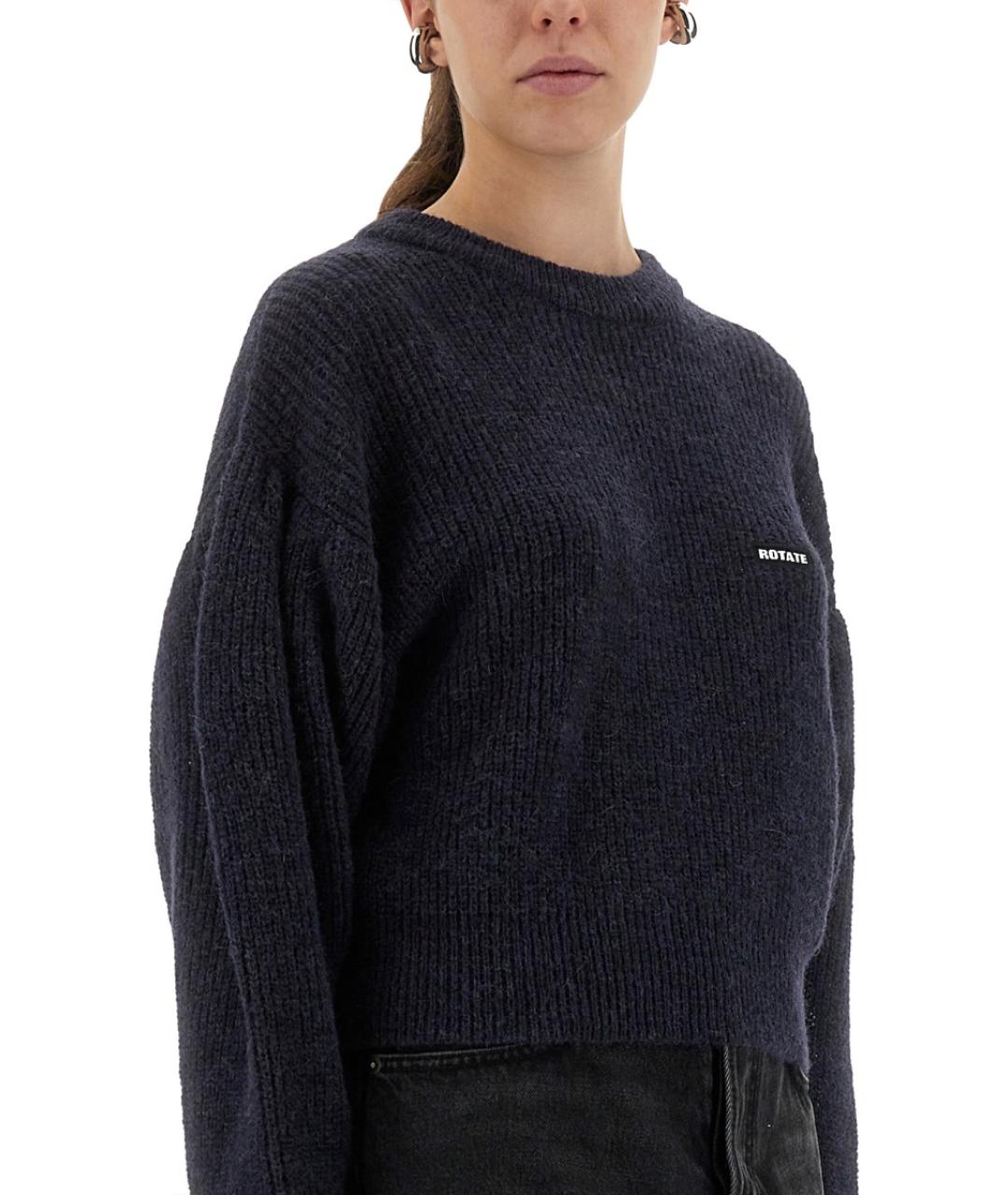 ROTATE Синий шерстяной джемпер / свитер, фото 4