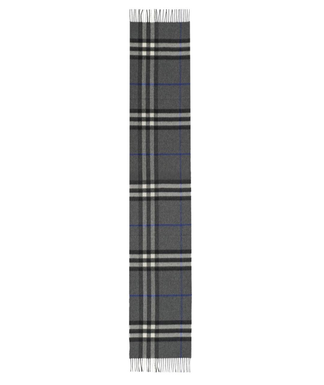 BURBERRY Антрацитовый кашемировый шарф, фото 1