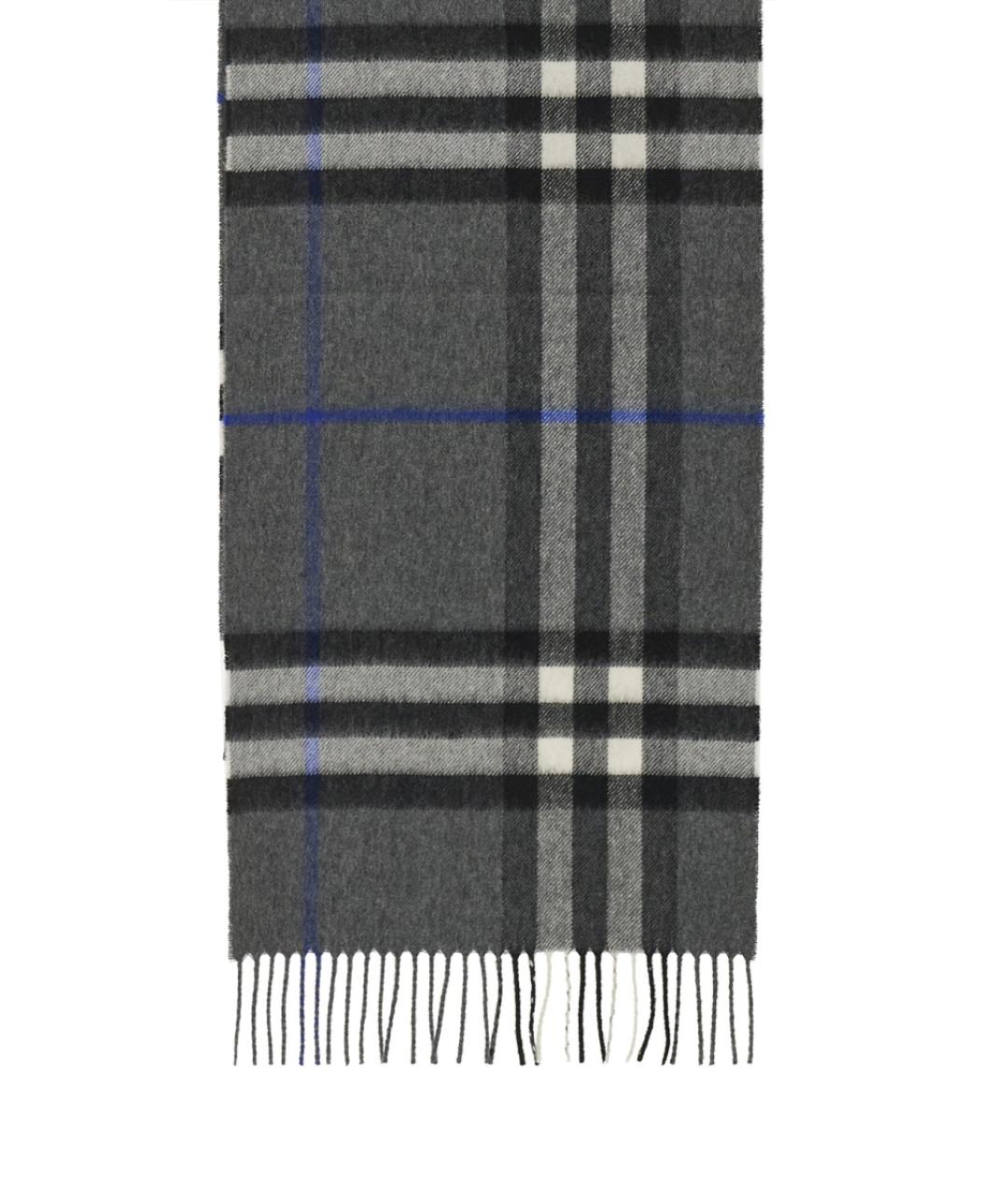 BURBERRY Антрацитовый кашемировый шарф, фото 2