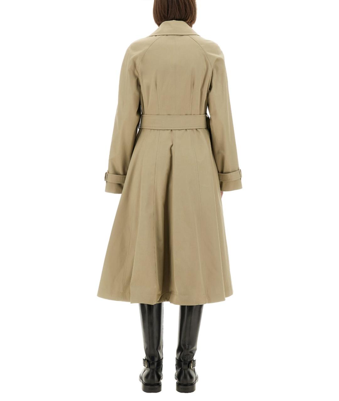 BURBERRY Бежевый хлопковый тренч/плащ, фото 4