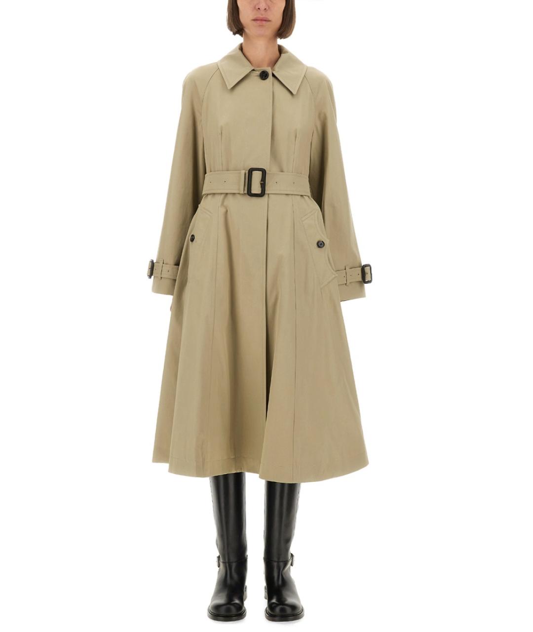 BURBERRY Бежевый хлопковый тренч/плащ, фото 2