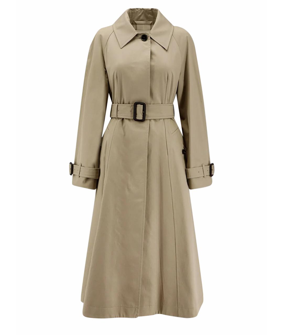 BURBERRY Бежевый хлопковый тренч/плащ, фото 1