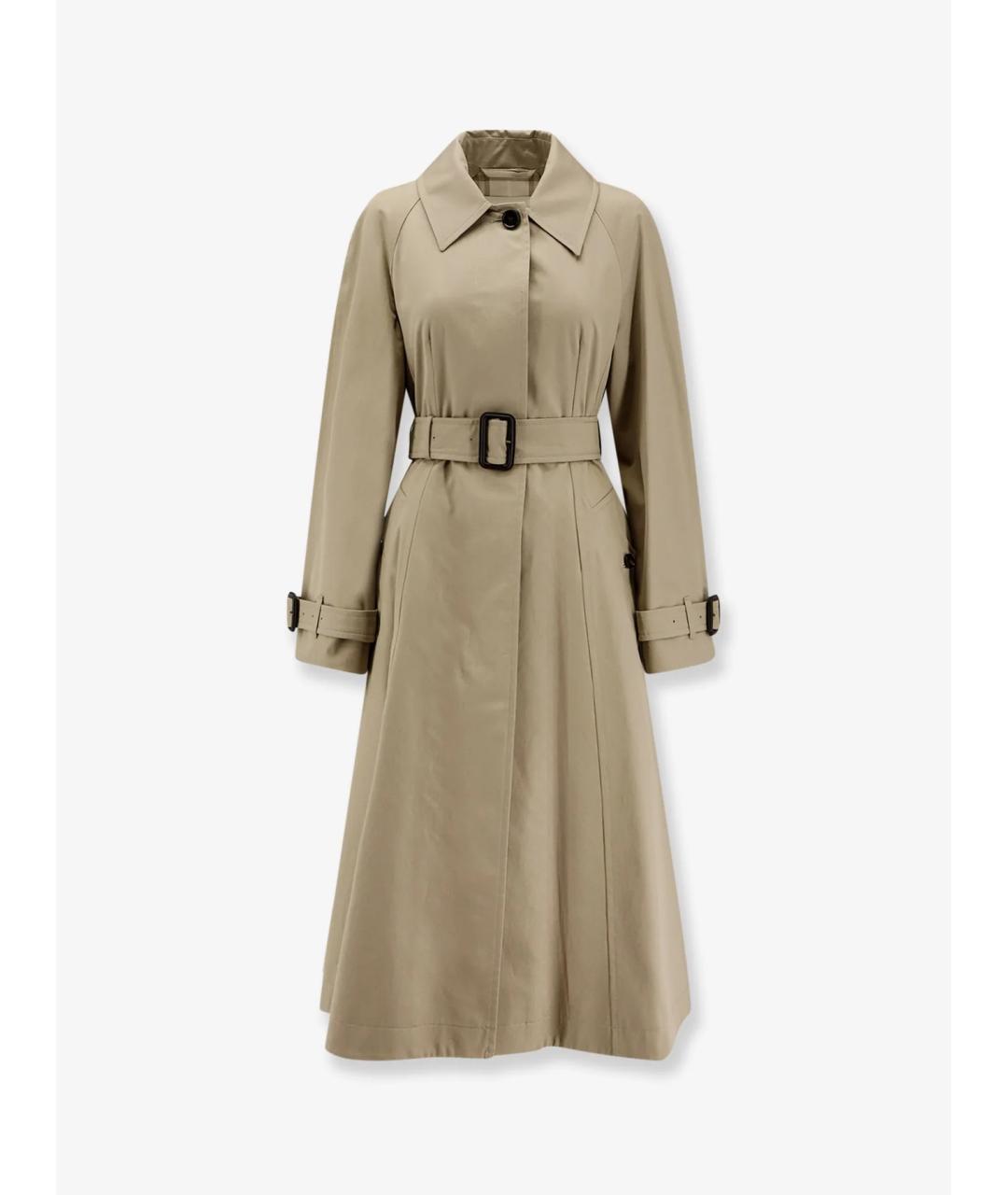 BURBERRY Бежевый хлопковый тренч/плащ, фото 6
