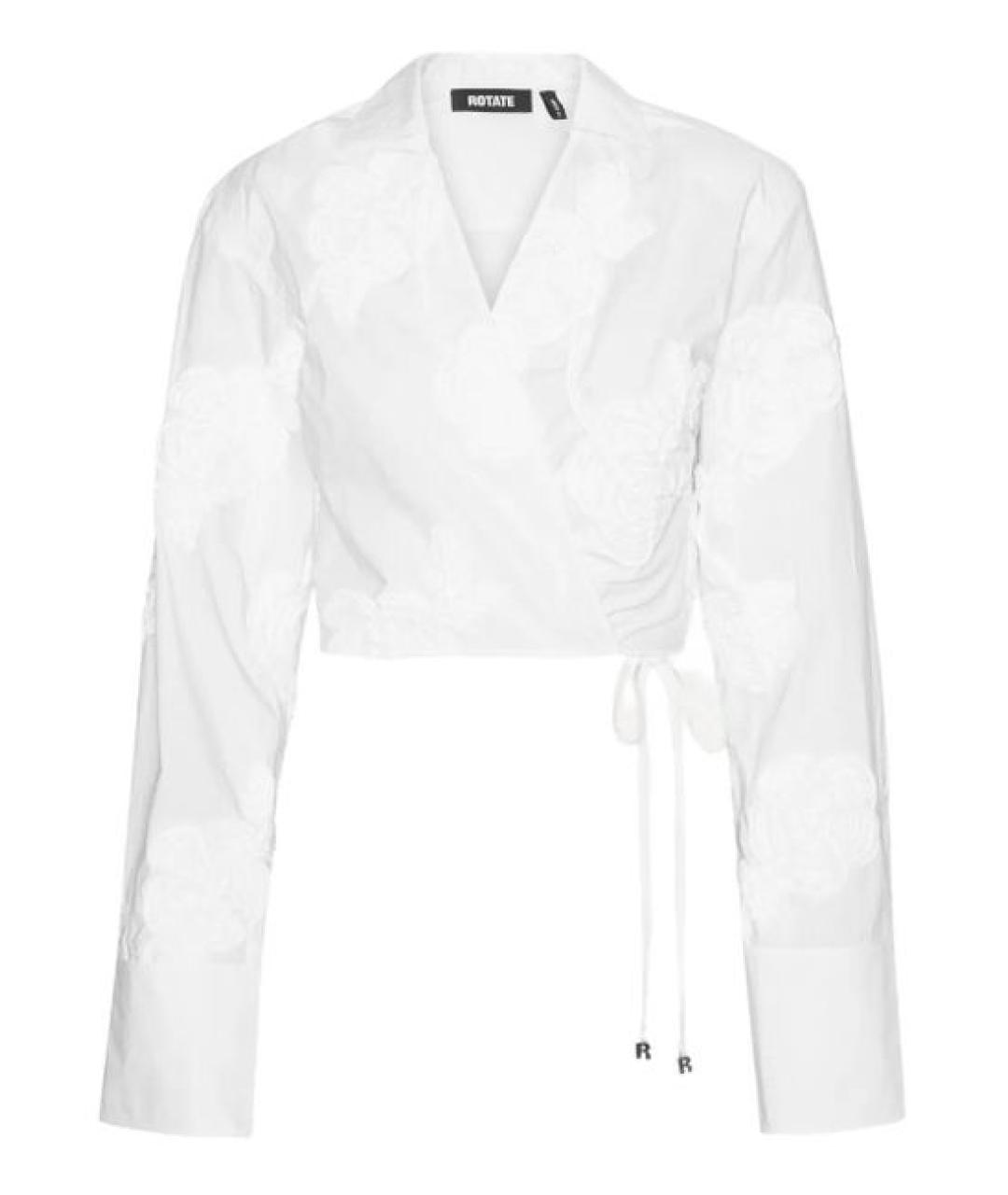 ROTATE Белая хлопковая блузы, фото 1