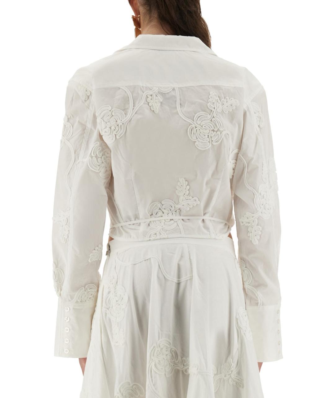 ROTATE Белая хлопковая блузы, фото 4