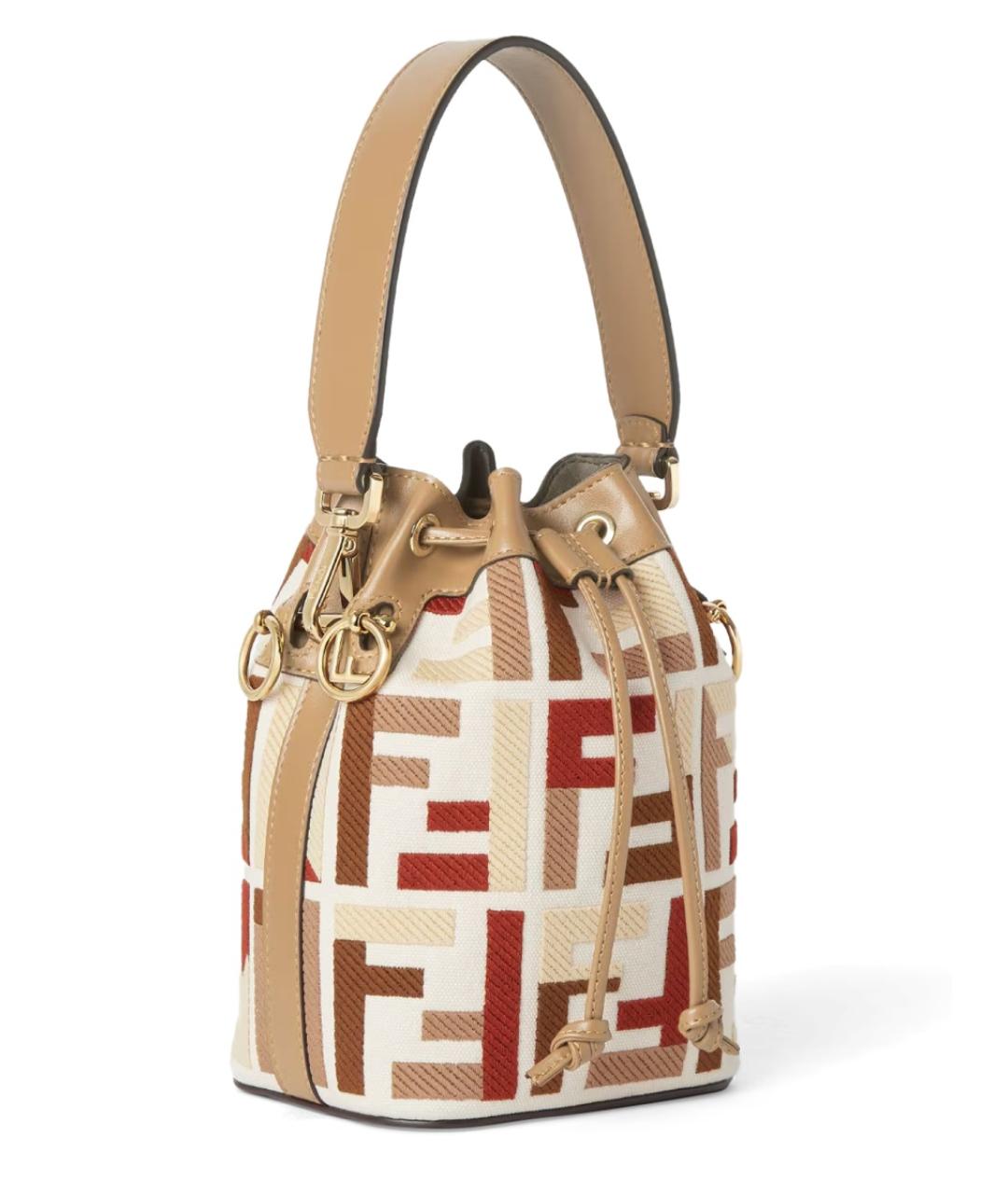 FENDI Мульти жаккардовая сумка тоут, фото 2