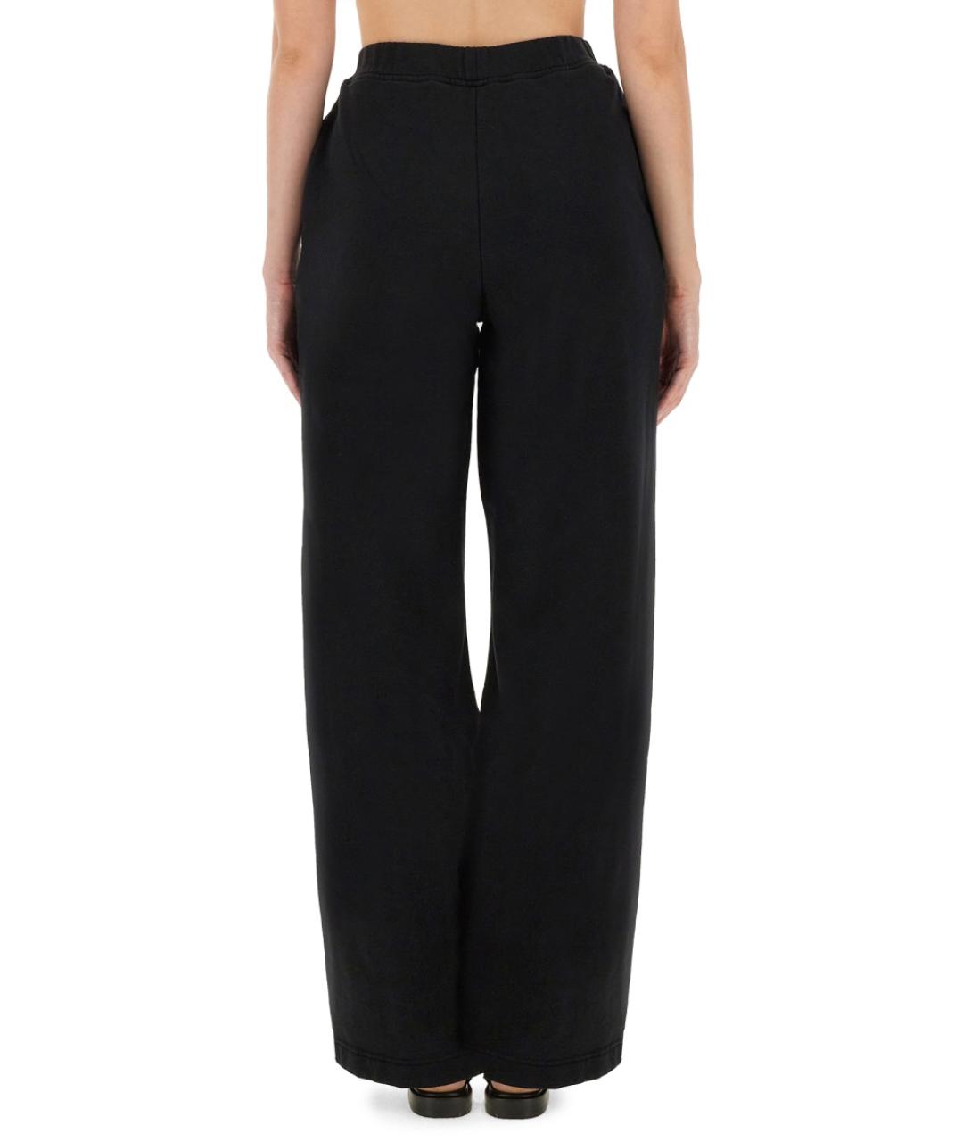 ROTATE Черные хлопковые прямые брюки, фото 4