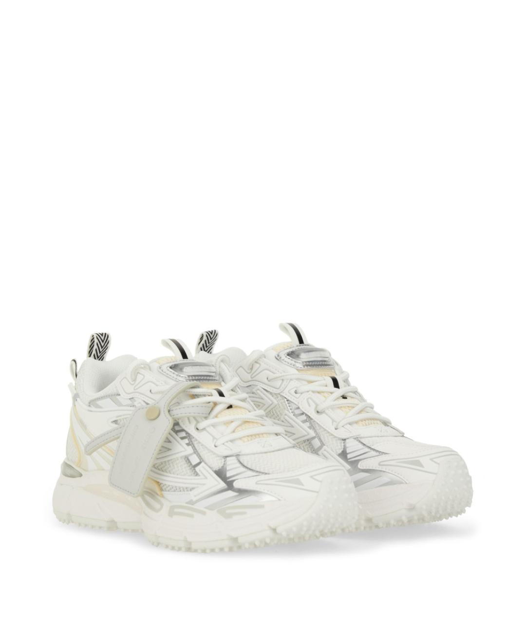 OFF-WHITE Белые синтетические кроссовки, фото 3