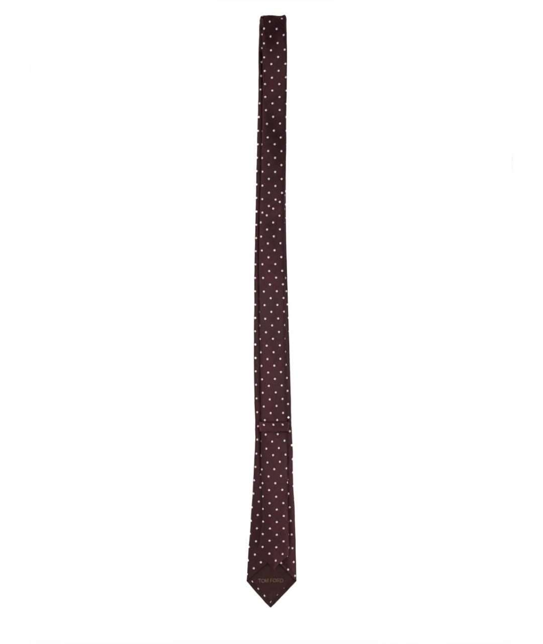 TOM FORD Бордовый шелковый галстук, фото 2