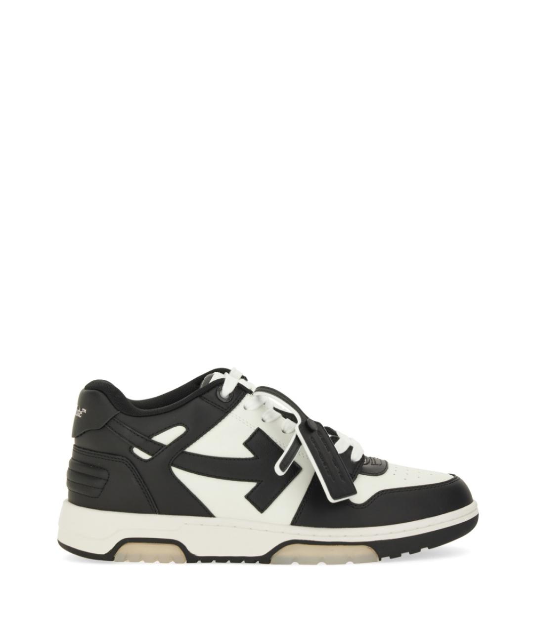 OFF-WHITE Черные синтетические низкие кроссовки / кеды, фото 1