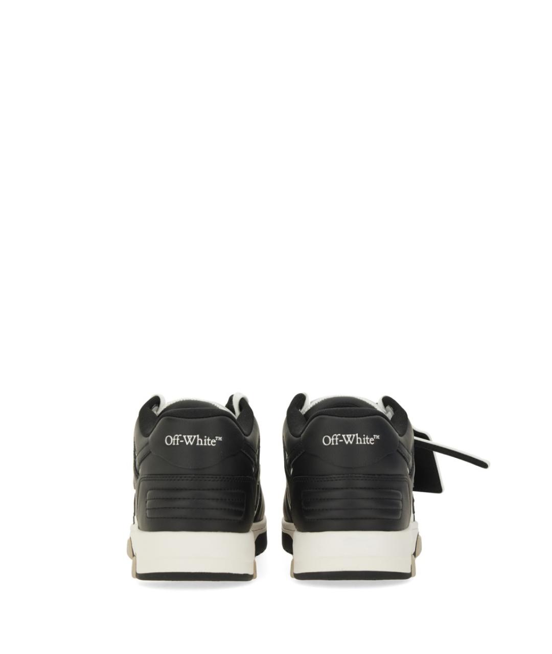 OFF-WHITE Черные синтетические низкие кроссовки / кеды, фото 4