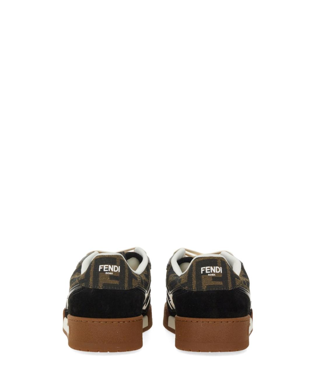 FENDI Коричневые кеды, фото 5