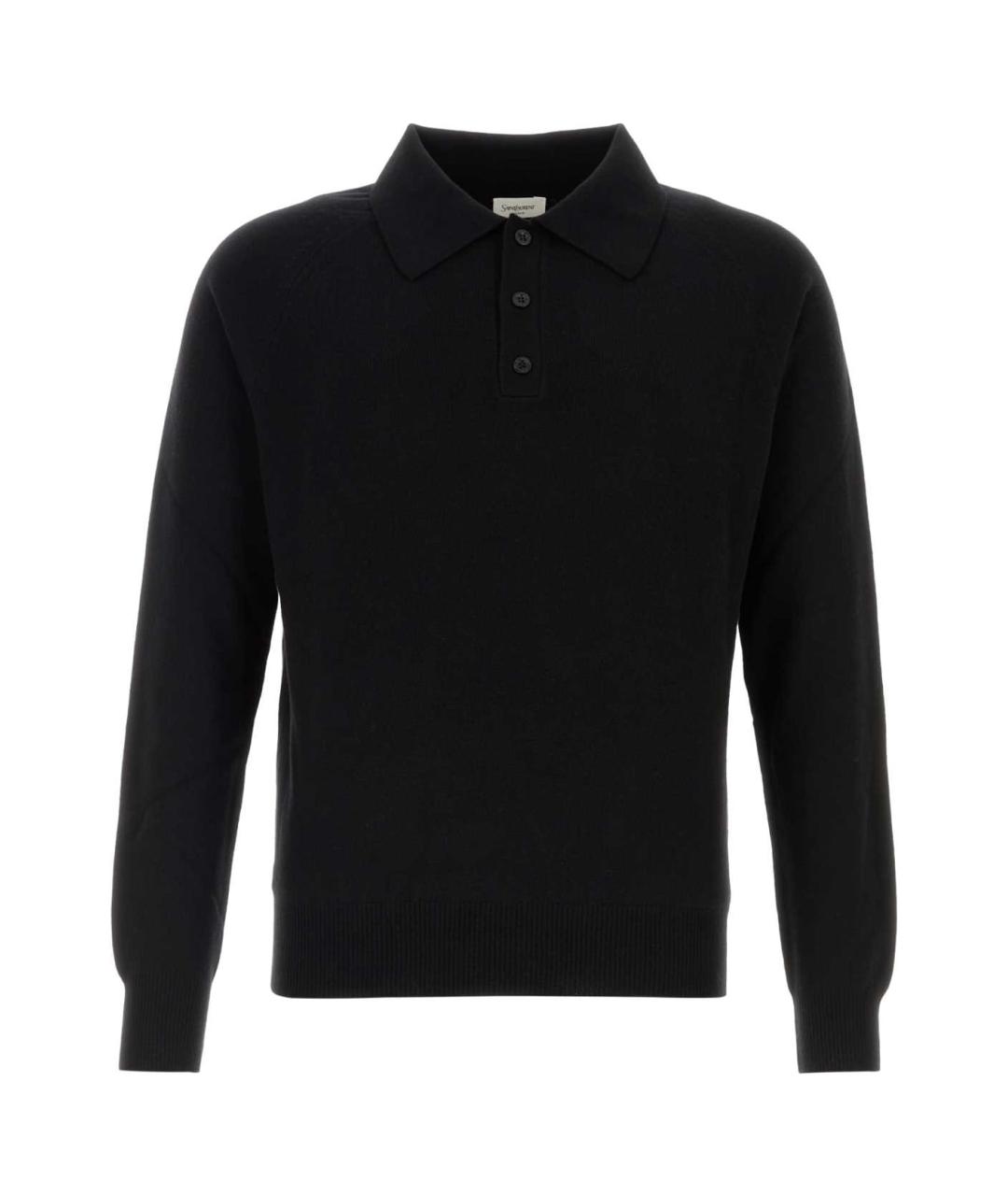 SAINT LAURENT Черный шерстяной джемпер / свитер, фото 1