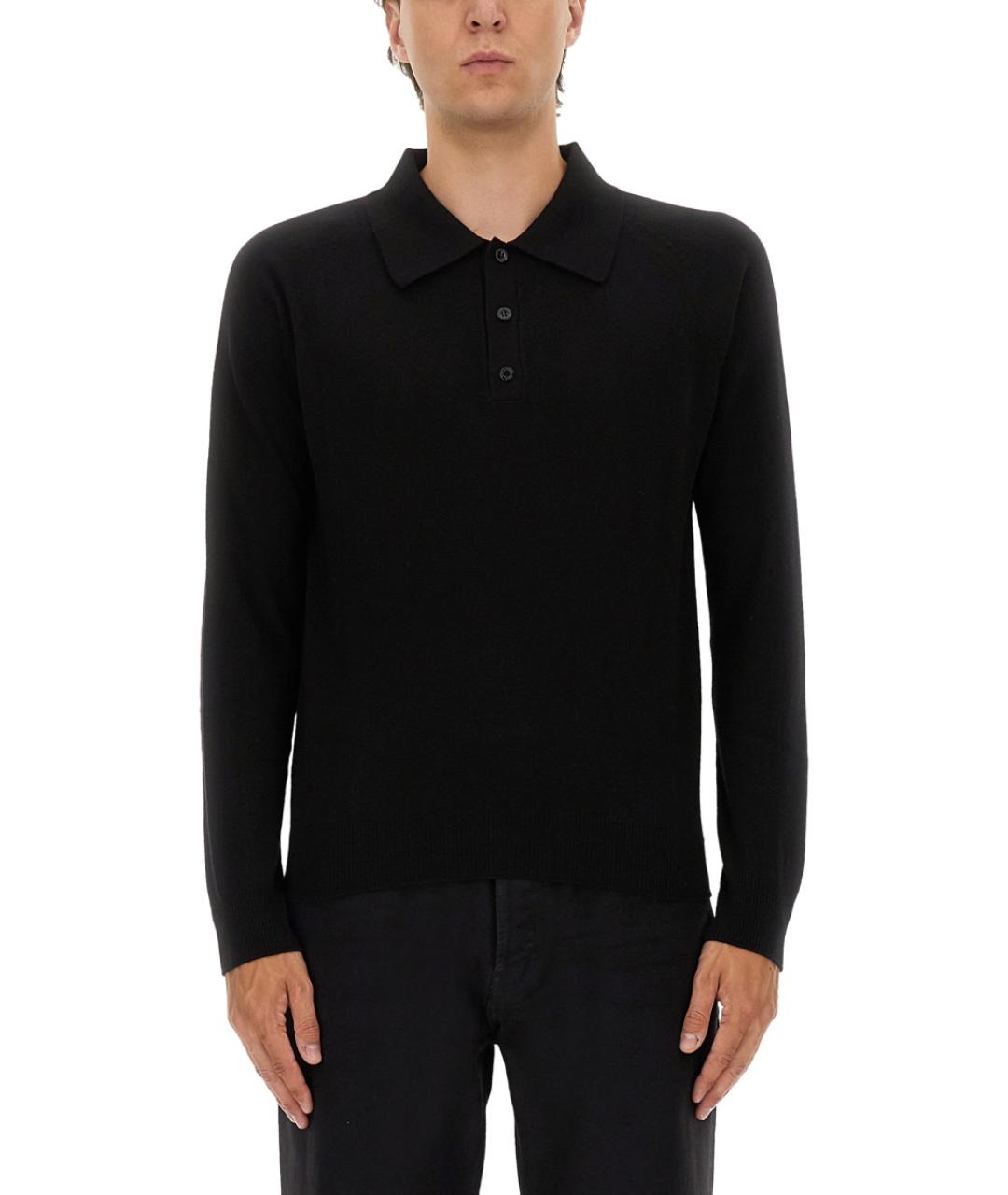 SAINT LAURENT Черный шерстяной джемпер / свитер, фото 2