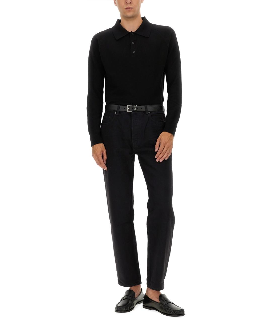 SAINT LAURENT Черный шерстяной джемпер / свитер, фото 3