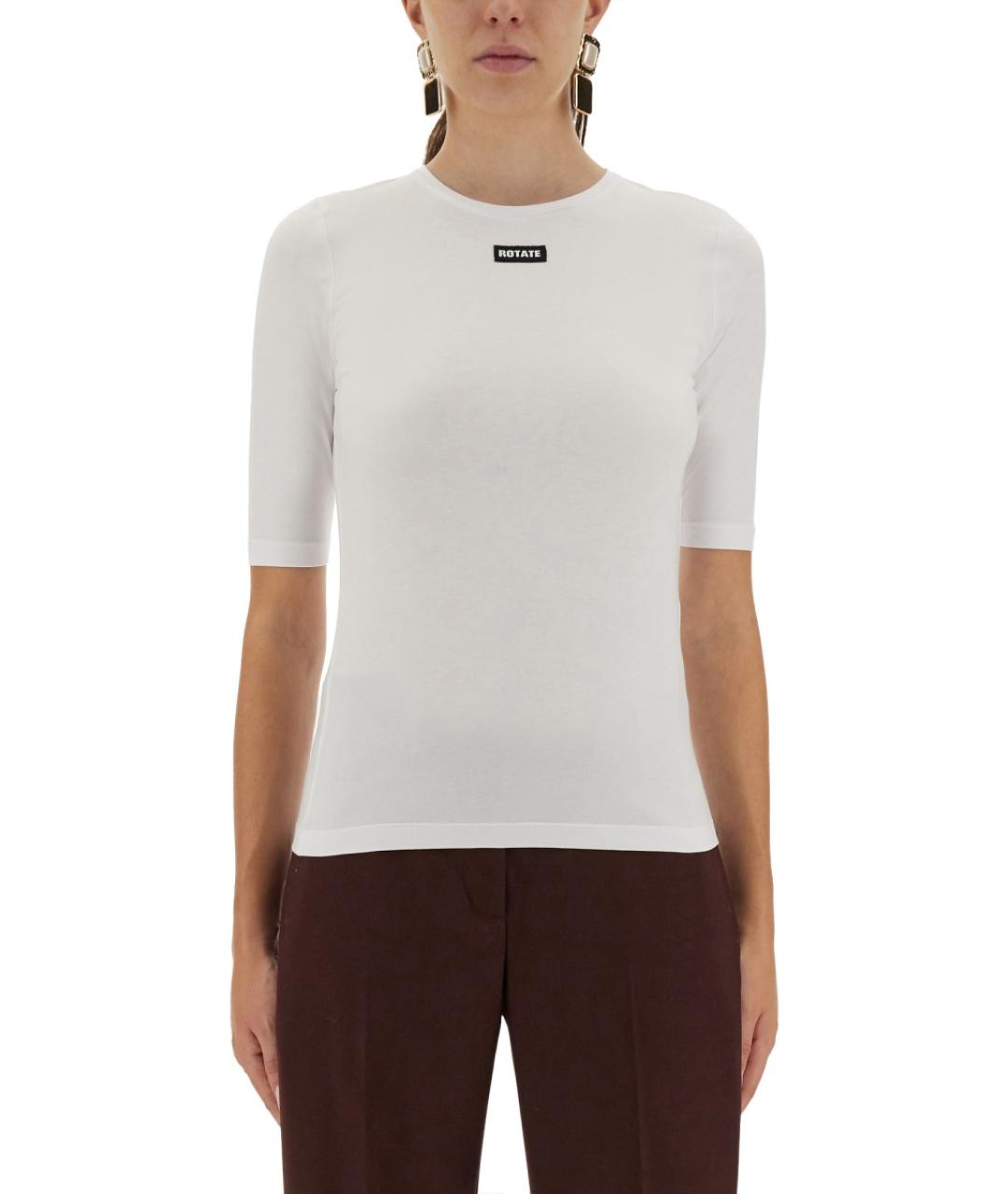 ROTATE Белая хлопковая футболка, фото 2