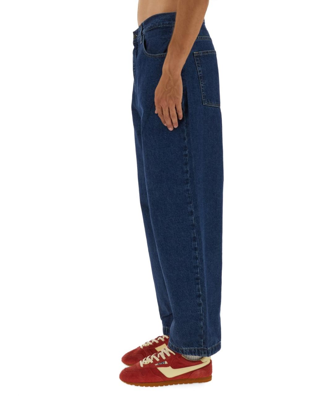 CARHARTT WIP Синие хлопковые прямые джинсы, фото 5