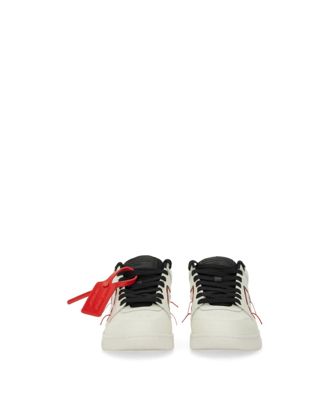 OFF-WHITE Белые синтетические низкие кроссовки / кеды, фото 5
