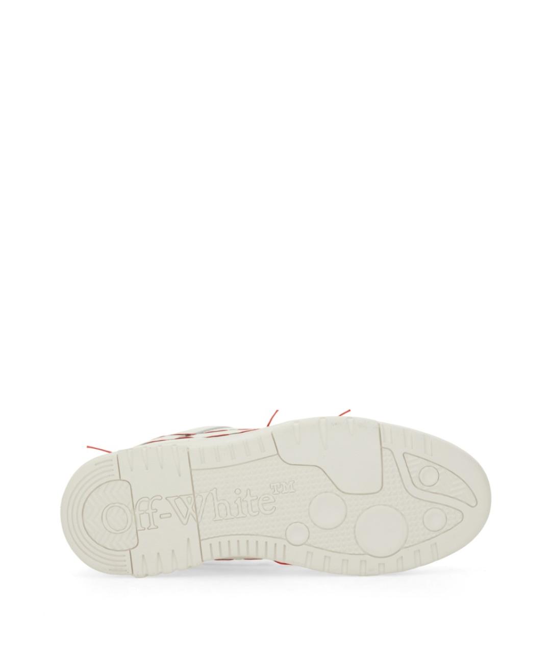 OFF-WHITE Белые синтетические низкие кроссовки / кеды, фото 6
