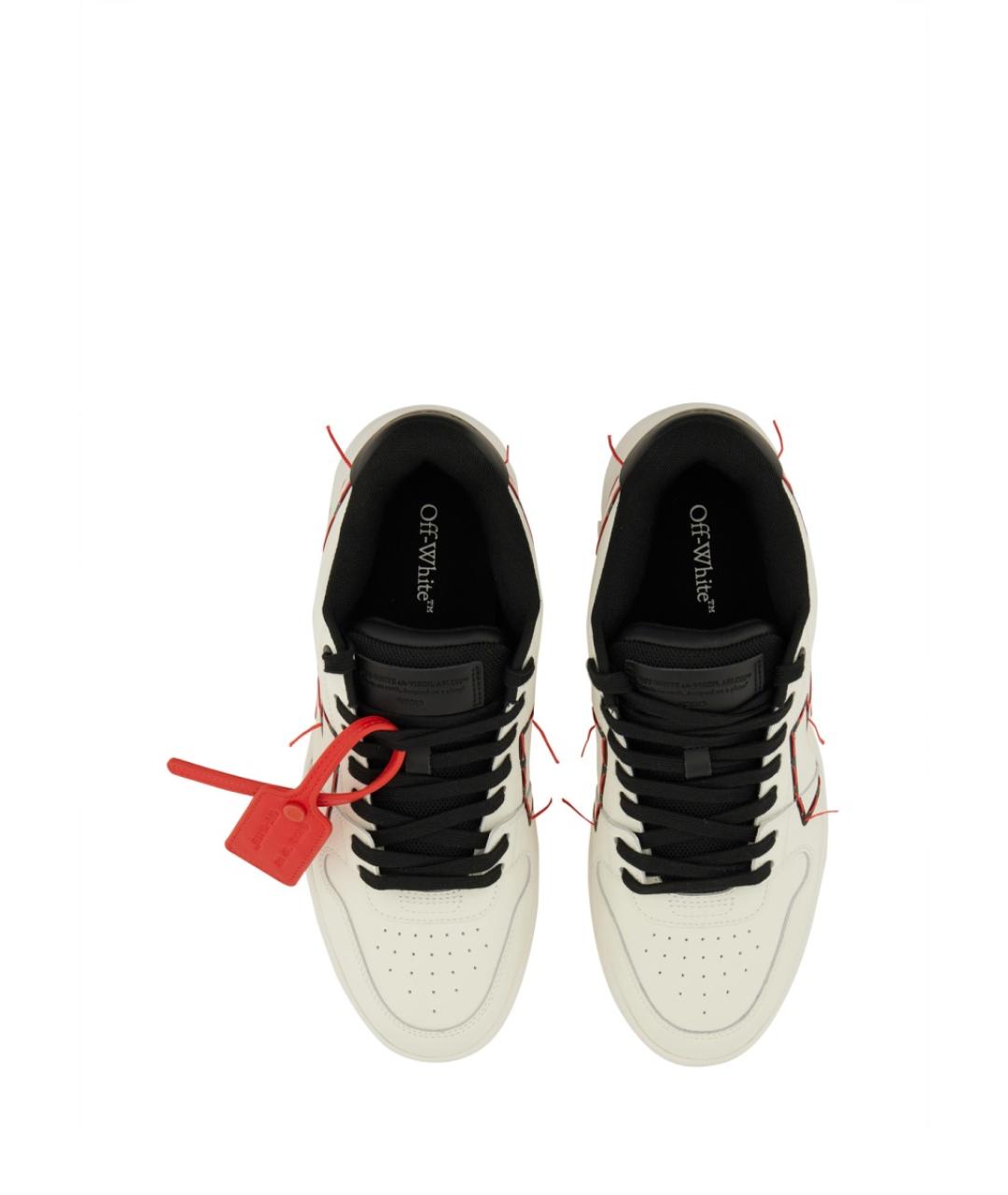 OFF-WHITE Белые синтетические низкие кроссовки / кеды, фото 2