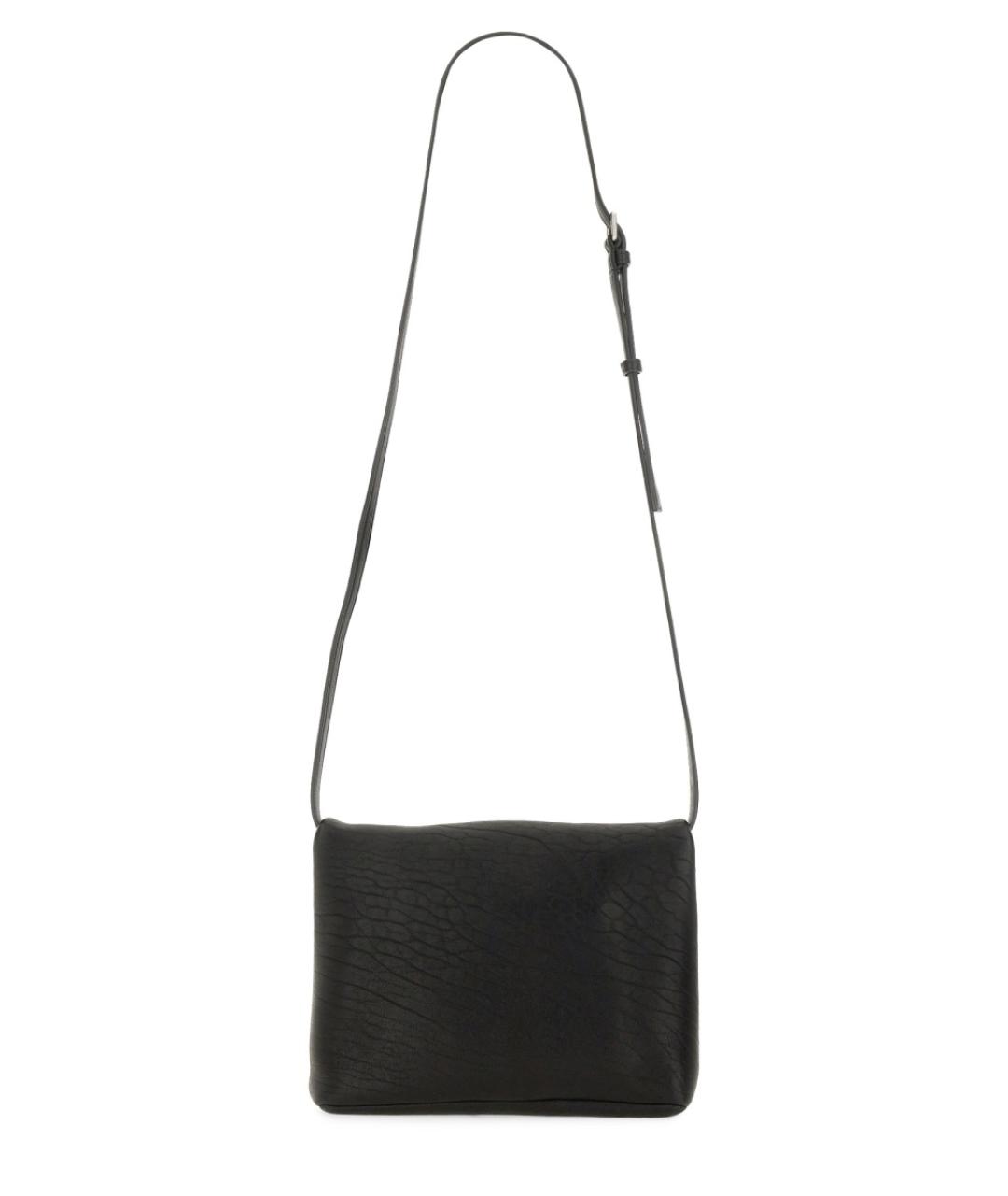 SAINT LAURENT Черная кожаная сумка на плечо, фото 2