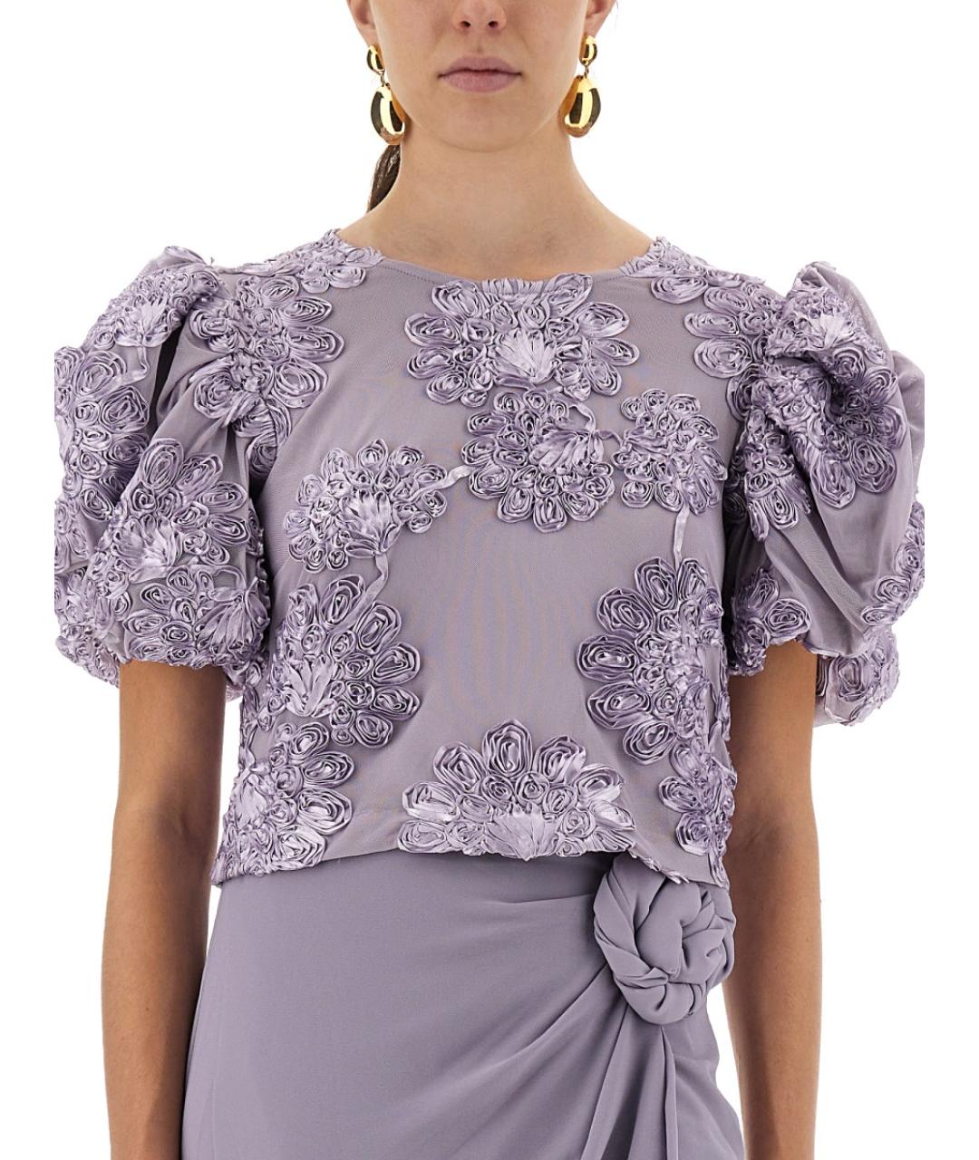 ROTATE Фиолетовая полиэстеровая блузы, фото 5