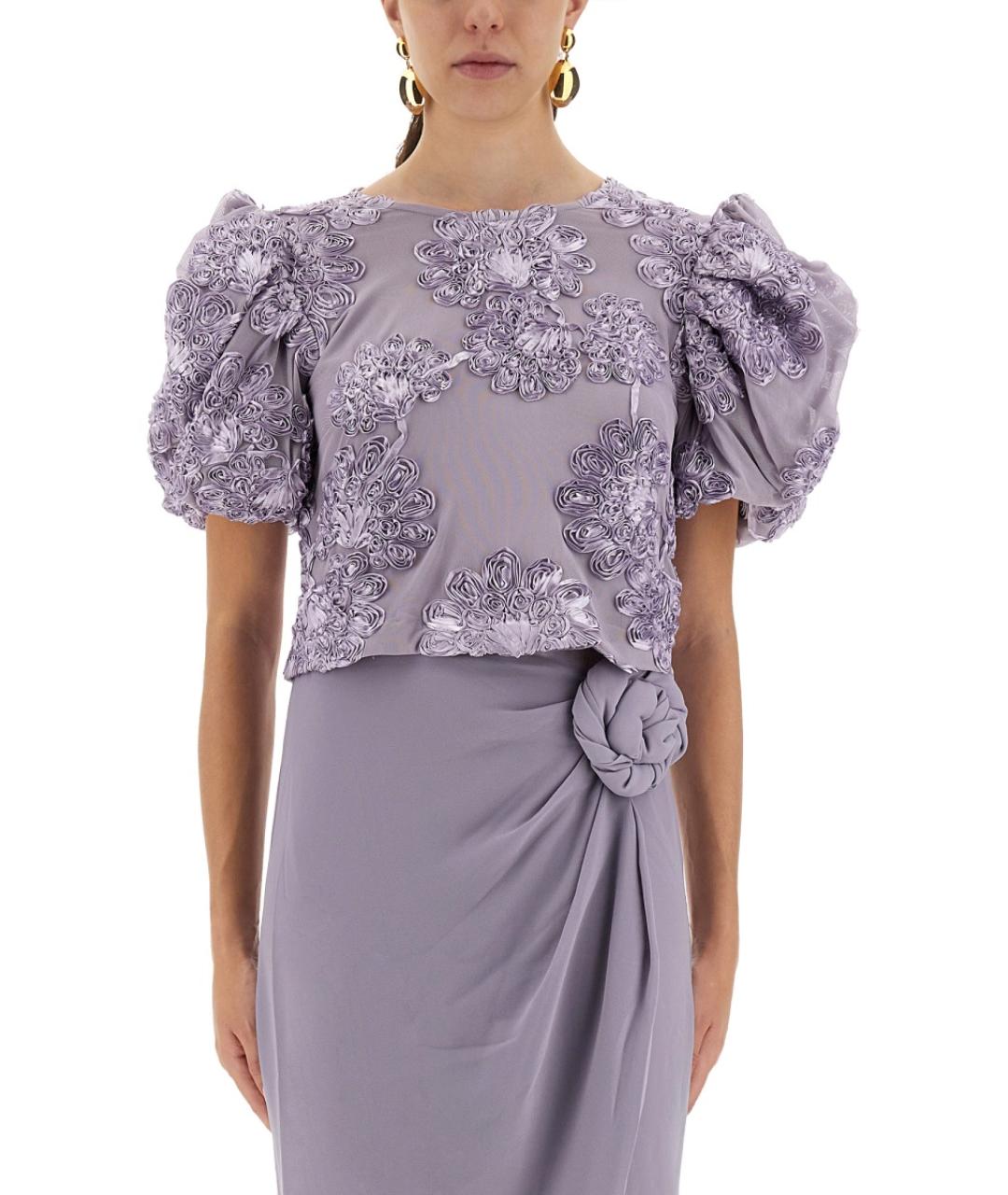 ROTATE Фиолетовая полиэстеровая блузы, фото 2