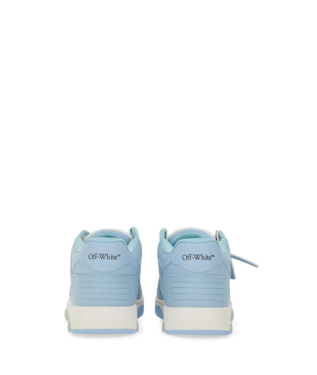 OFF-WHITE Голубые синтетические низкие кроссовки / кеды, фото 4