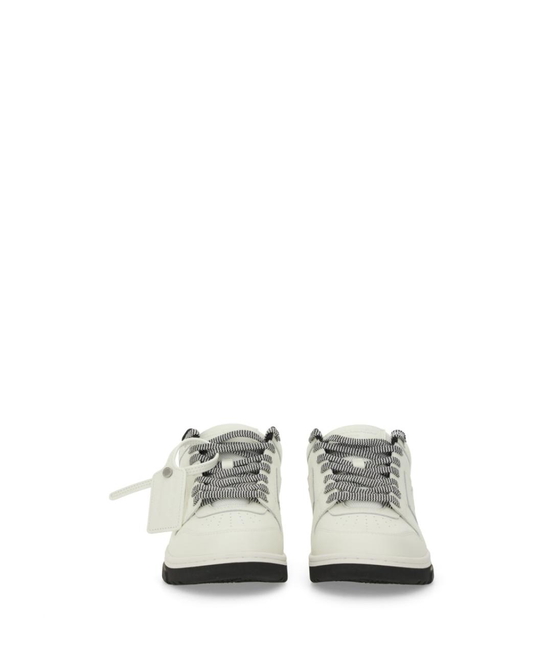 OFF-WHITE Белые синтетические низкие кроссовки / кеды, фото 5