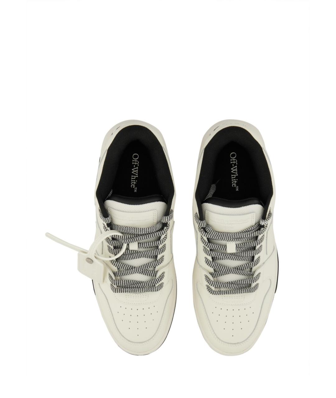OFF-WHITE Белые синтетические низкие кроссовки / кеды, фото 2
