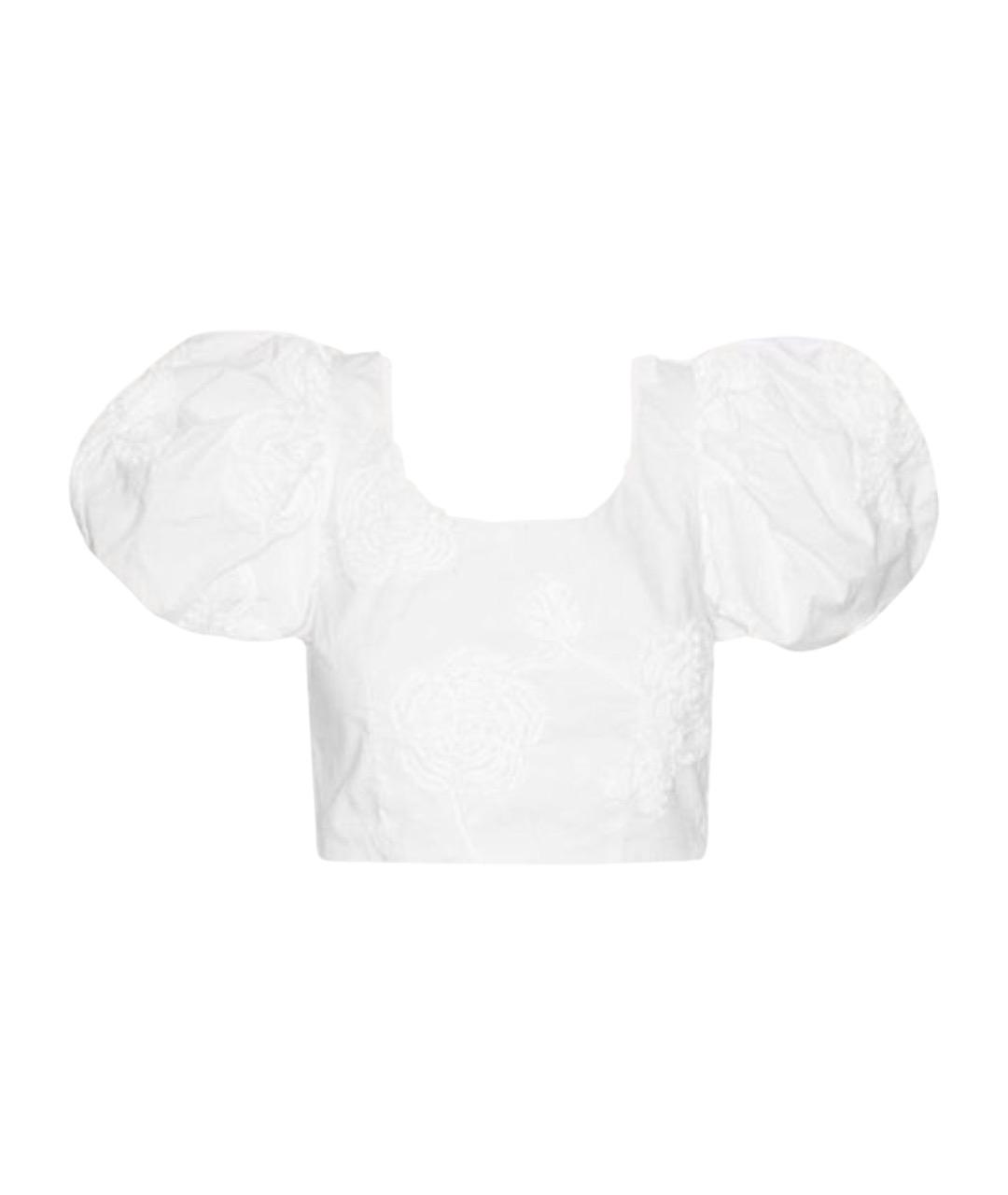 ROTATE Белая хлопковая блузы, фото 1