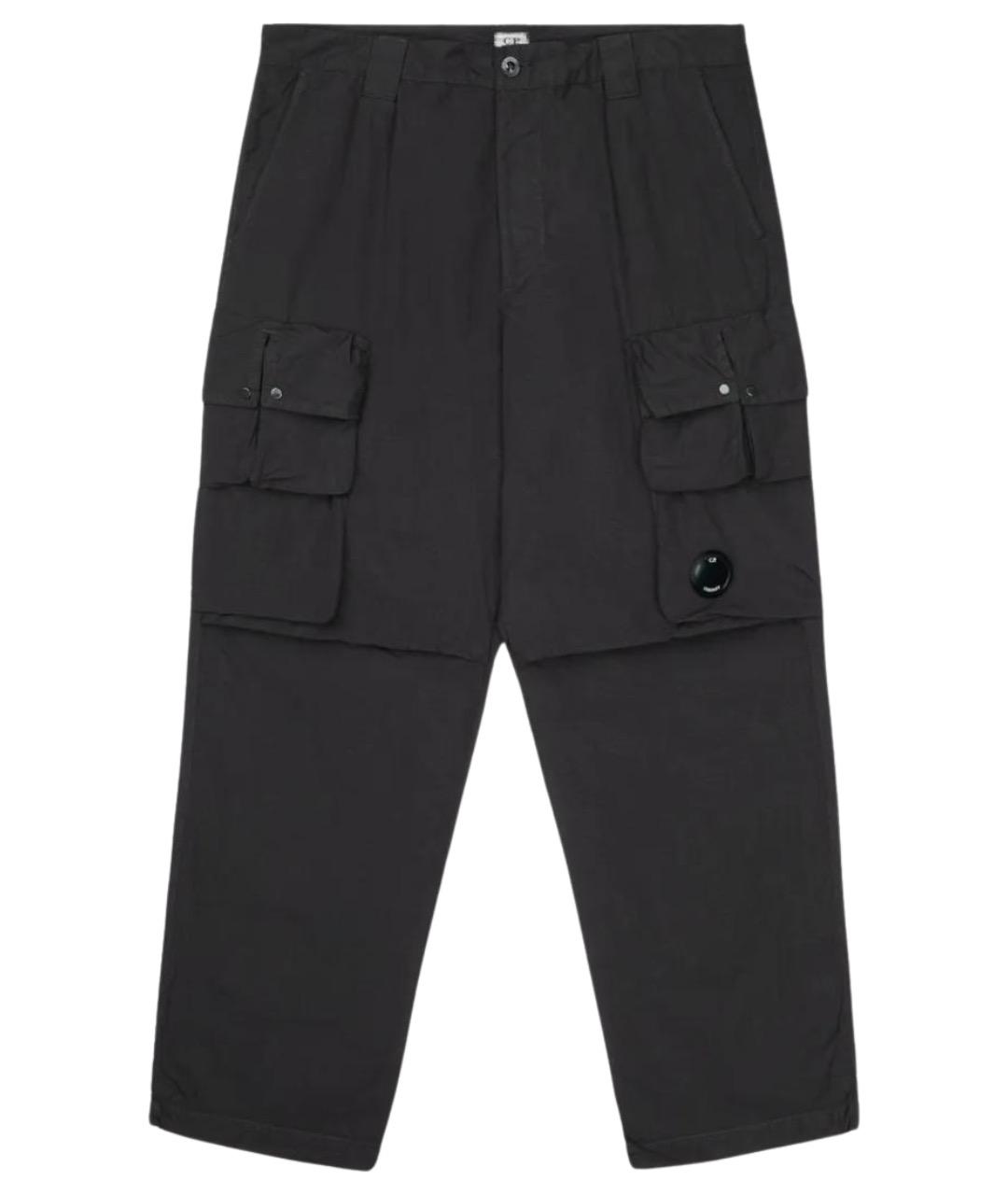 CP COMPANY Черные полиамидовые повседневные брюки, фото 1