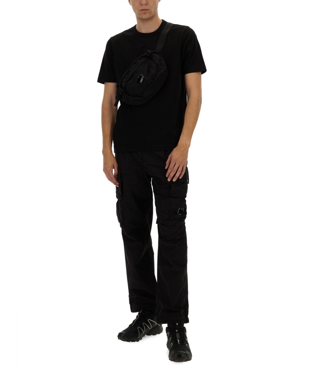 CP COMPANY Черные полиамидовые повседневные брюки, фото 3