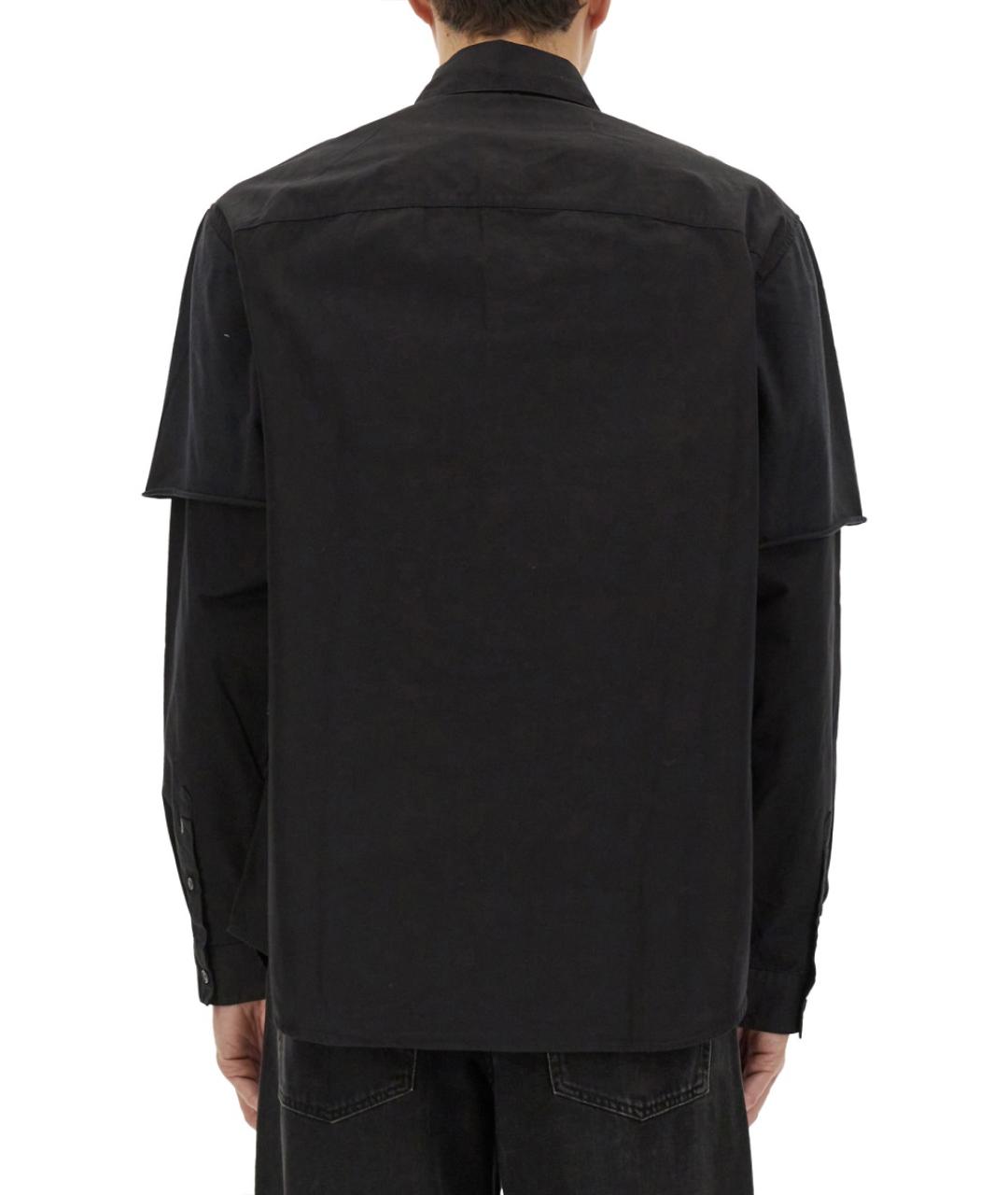 DIESEL Черная хлопковая кэжуал рубашка, фото 4