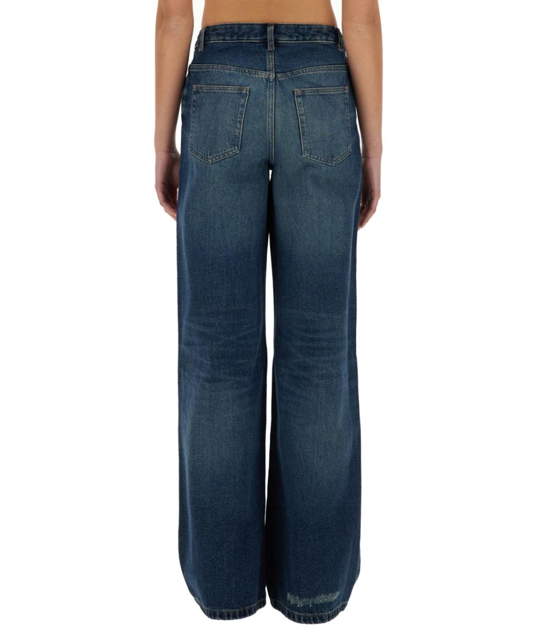 A.P.C. Синие хлопковые прямые джинсы, фото 3