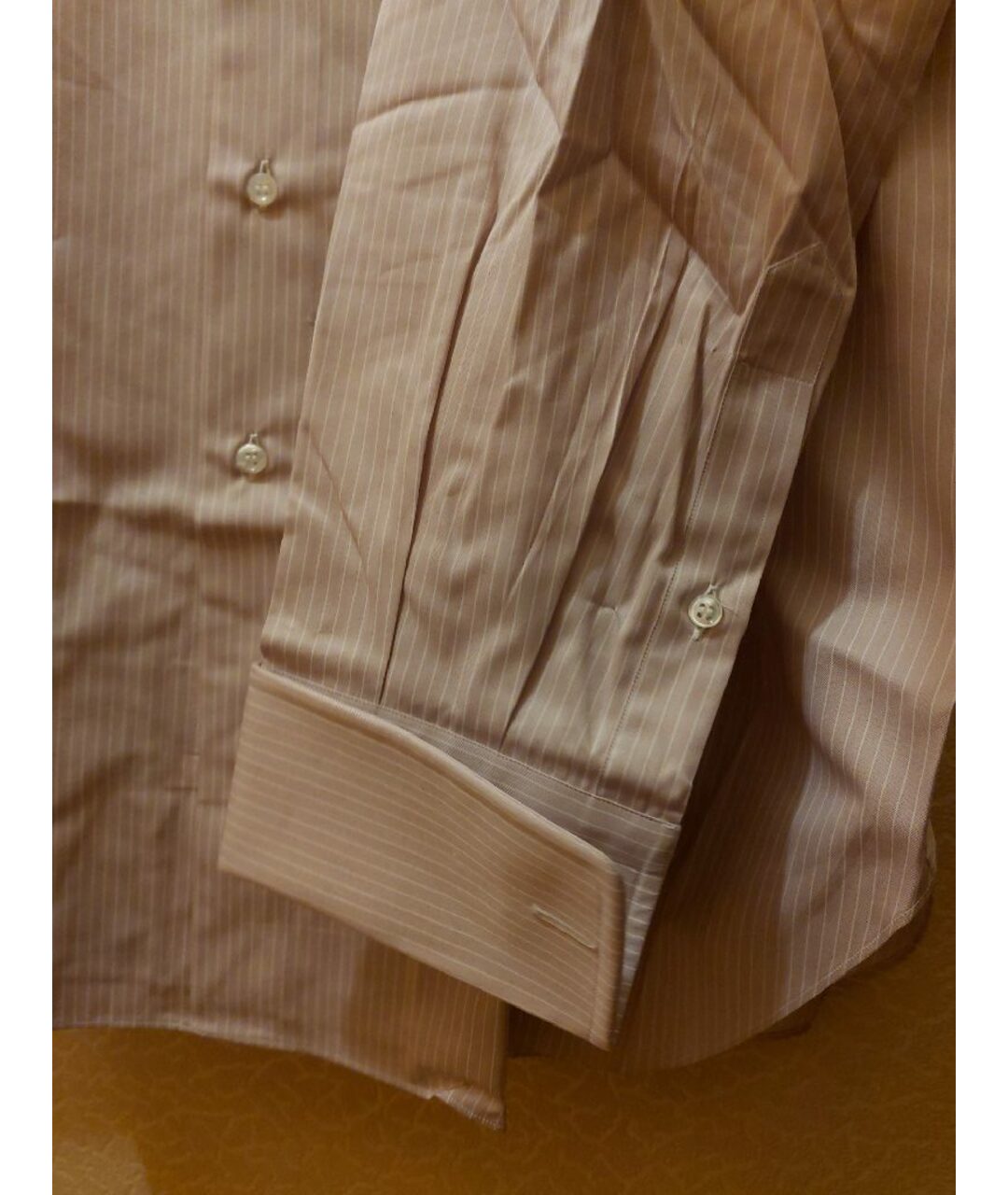 BRIONI Бежевая хлопковая классическая рубашка, фото 4