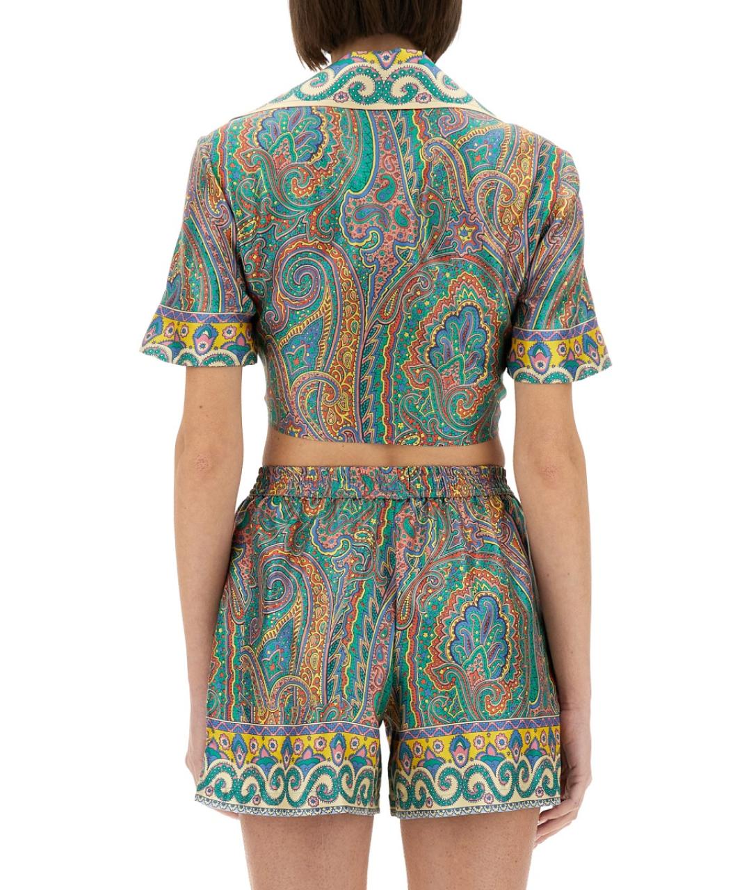 ETRO Мульти шелковая блузы, фото 4