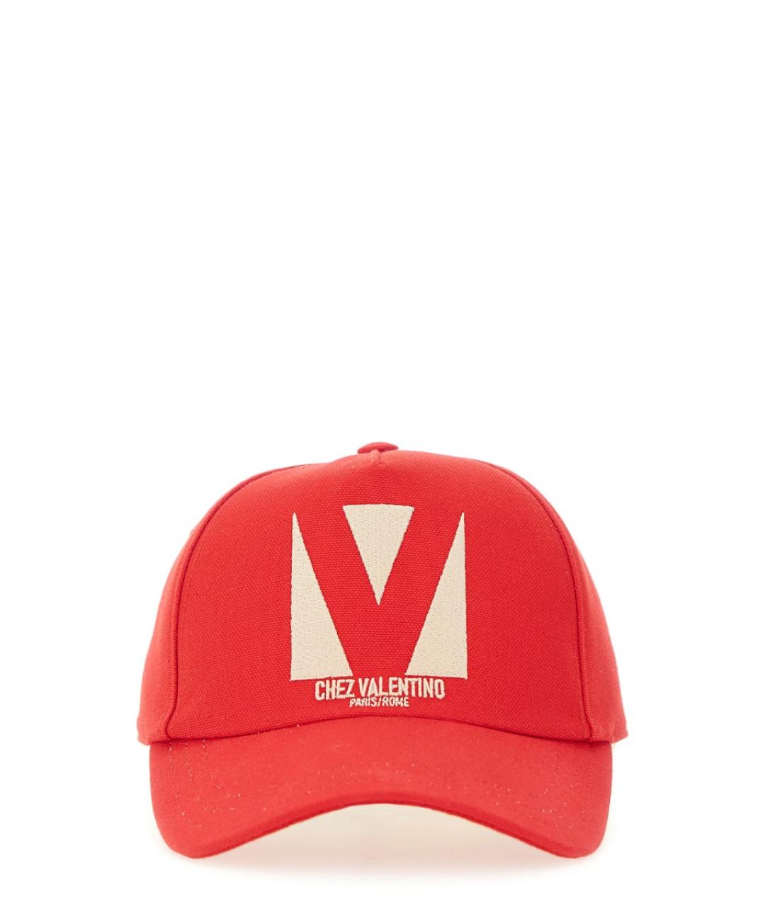 VALENTINO Красная хлопковая кепка, фото 1