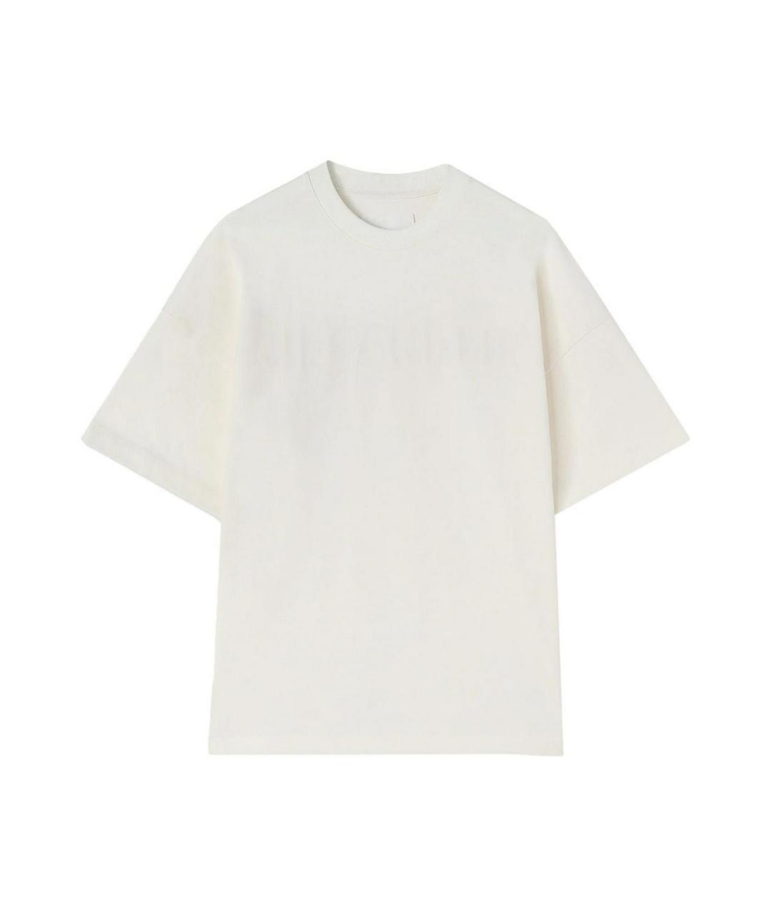 JIL SANDER Белая хлопковая футболка, фото 1