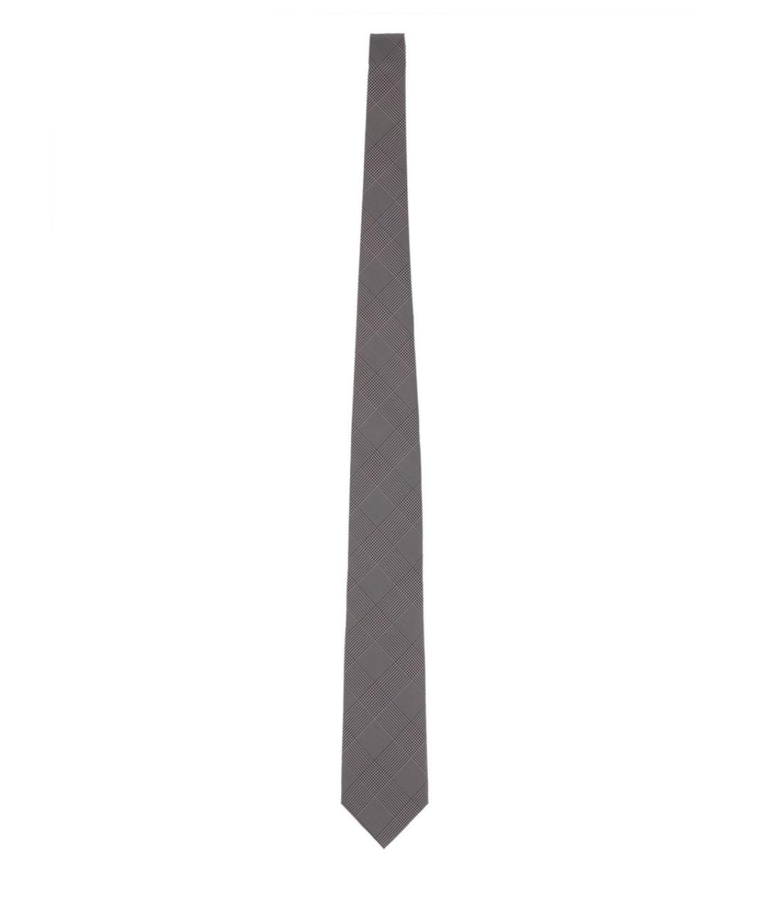 TOM FORD Серый шелковый галстук, фото 1