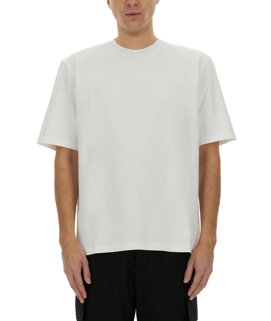 MARNI Белая хлопковая футболка, фото 2