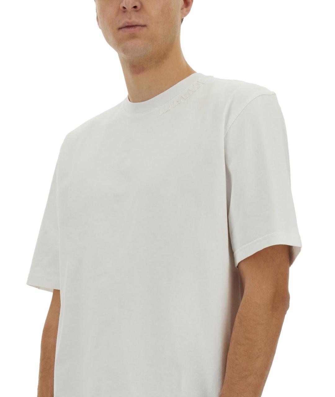 MARNI Белая хлопковая футболка, фото 5