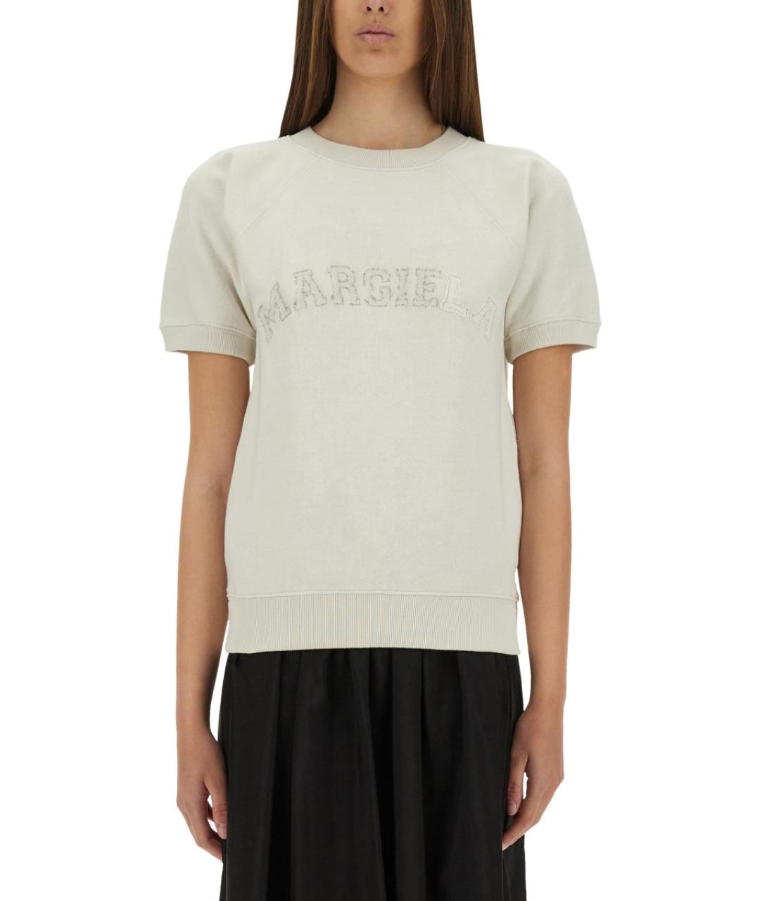 MAISON MARGIELA Белый хлопковый джемпер / свитер, фото 2