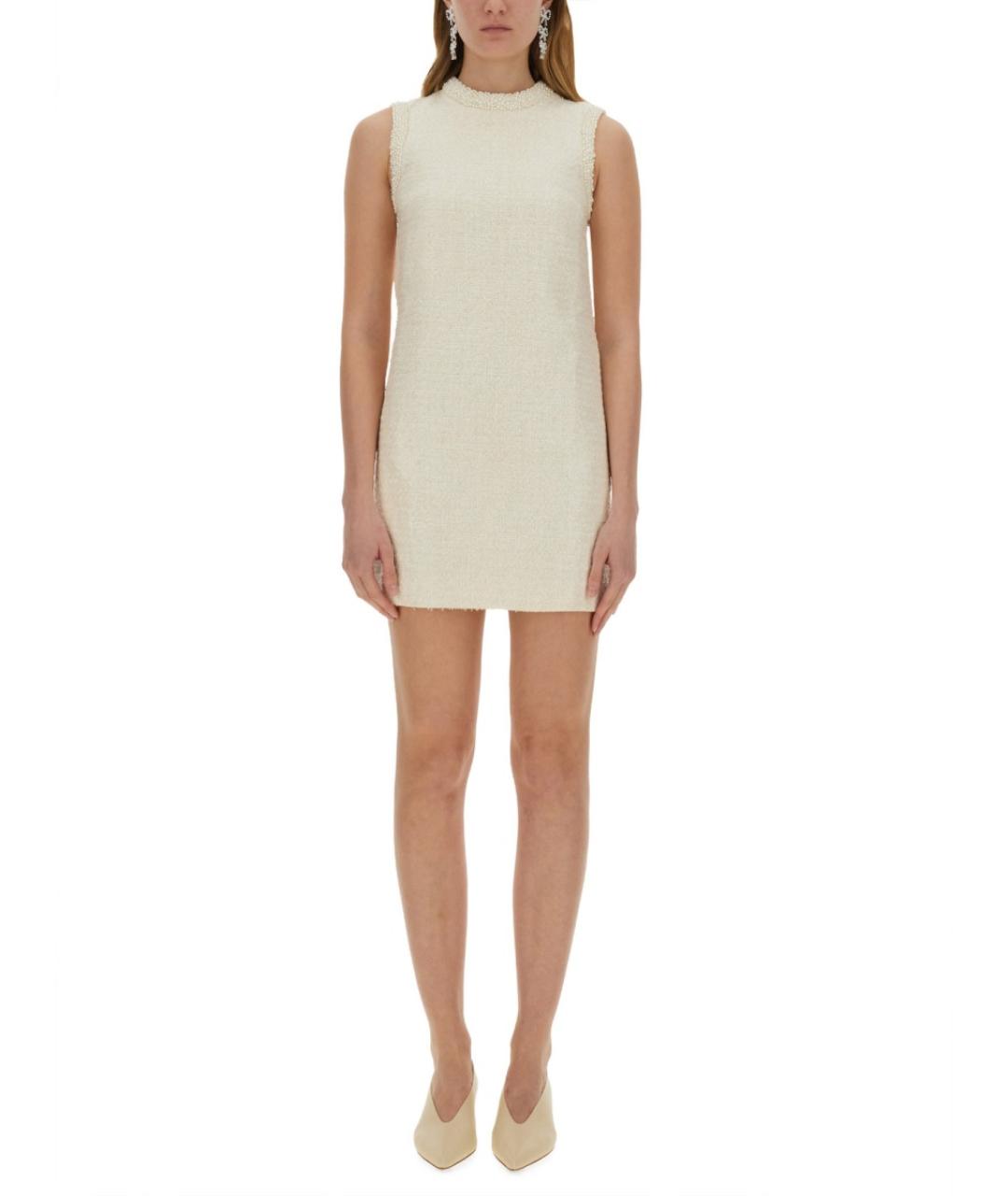 SELF-PORTRAIT Белое синтетическое повседневное платье, фото 2